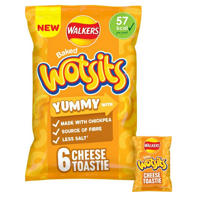 Walkers Wotsits Cheese Toastie Multipack Chickpea Crisps 6x12g