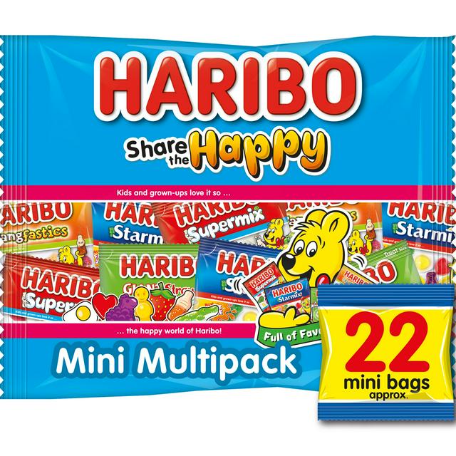 Haribo Share the Happy Mini Bag Multipack Sweets 352g