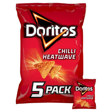 Doritos Chilli Heatwave Multipack Tortilla Crisps Chips 5pk