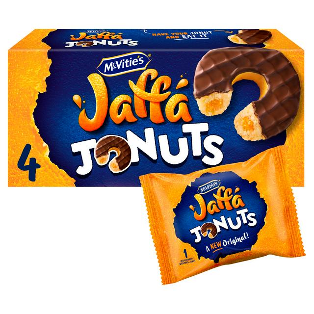 McVitie's Jaffa Cakes Original Jonuts Biscuits Multipack 4x43g