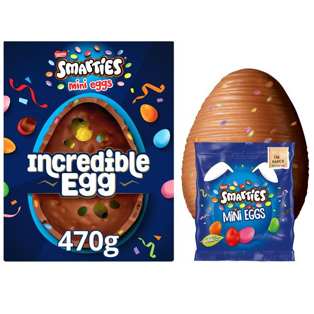 Smarties Mini Eggs Milk Chocolate Incredible Easter Egg 380g