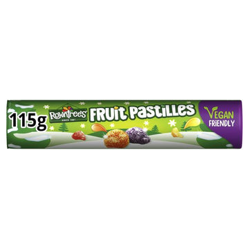 Rowntree's Fruit Pastilles Vegan Friendly Sweets Giant Tube 115g