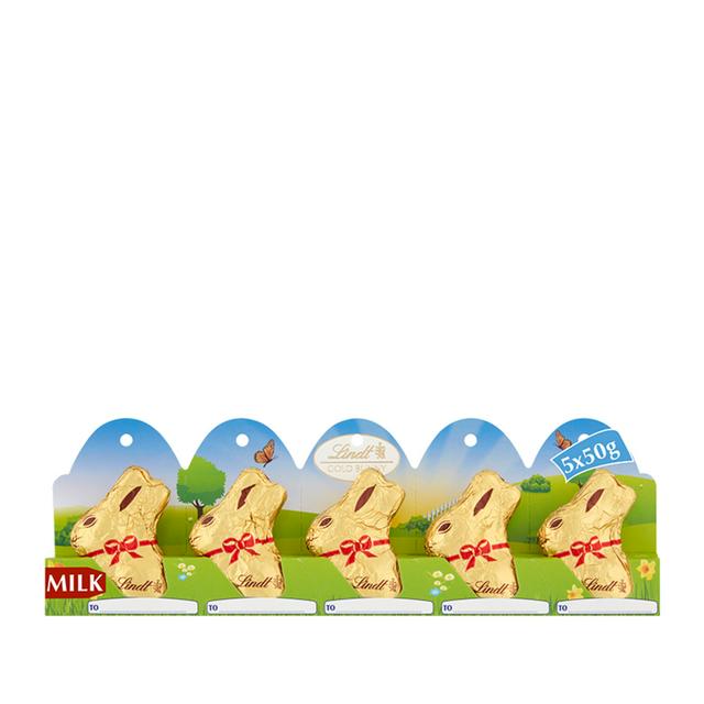 Lindt Gold Bunny Easter Milk Chocolate 5 x 50g