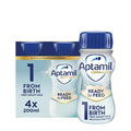 Aptamil Advanced 1 First Infant Milk Liquid Ready to Feed From Birth 4x200ml