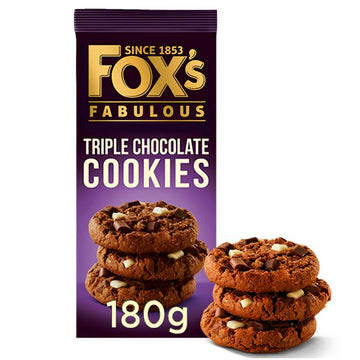 Fox's Biscuits Chunkie Triple Chocolate Cookies 180g