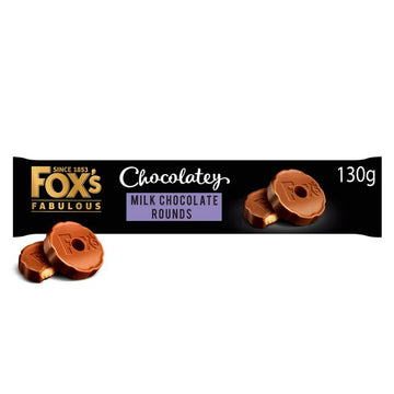 Fox's Biscuits Chocolatey Milk Chocolate Rounds 130g