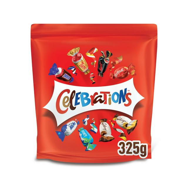 Celebrations Milk Chocolate Mini Chocolate & Biscuit Bars Sharing Pouch 325g