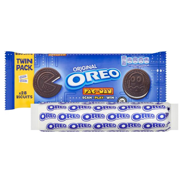 Oreo Vanilla Cookie Sandwich Biscuits Twin Pack 2x154g