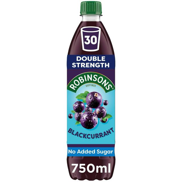 Robinsons Double Strength Blackcurrant Fruit Squash 750ml