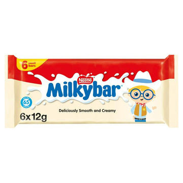 Milkybar White Chocolate Bar Multipack x6 75g