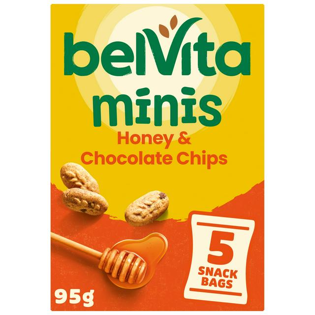 Belvita Minis Honey & Chocolate Chips 95g