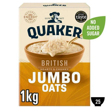 Quaker Jumbo Rolled Oats 1kg Porridge