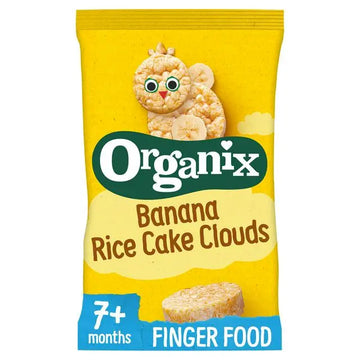 Organix Banana Rice Cake Clouds Baby Snack 7+ Months 40g