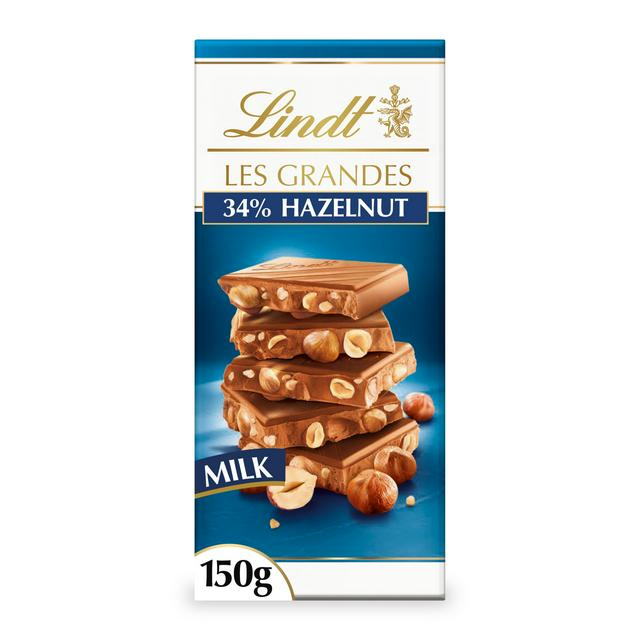 Lindt Les Grandes Milk Chocolate Hazelnut Bar 150g