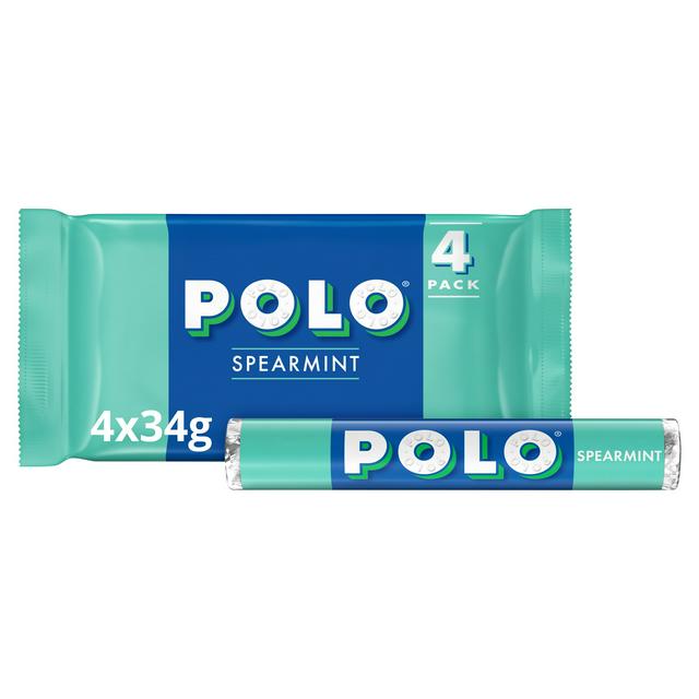 Polo Spearmint Mint Tube Multipack x4 34g