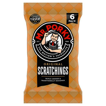 Mr Porky Original Pork Scratchings Multipack 6x16.5g