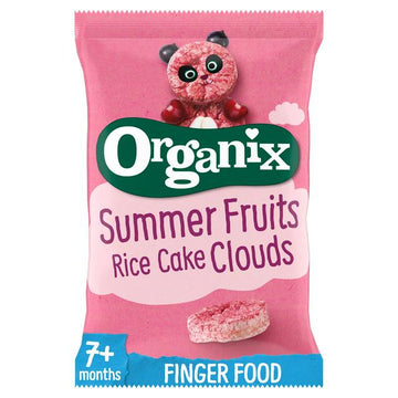Organix Summer Fruits Rice Cake Clouds Baby Snack 7+ Months 40g