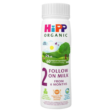 HiPP Organic 2 Follow On Baby Milk Ready to Feed Liquid Formula From 6 Months 200ml