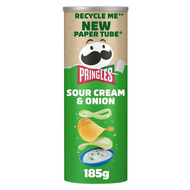 Pringles Sour Cream & Onion Flavour 185g