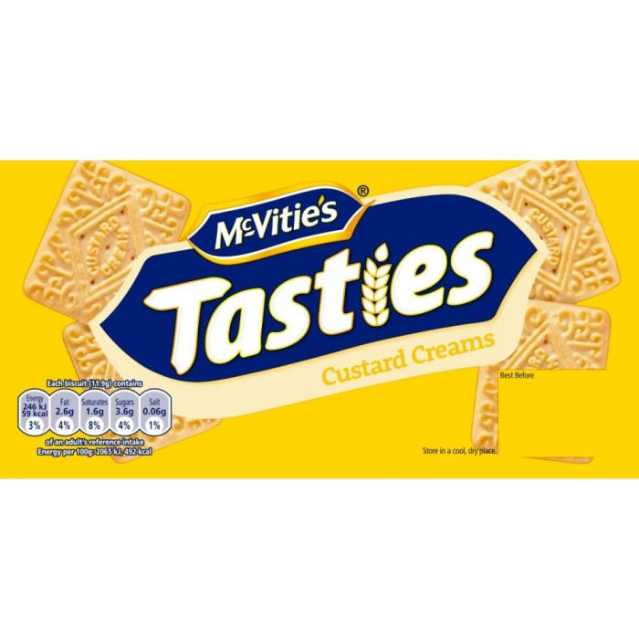 McVitie's Tasties Custard Creams Biscuits 300g