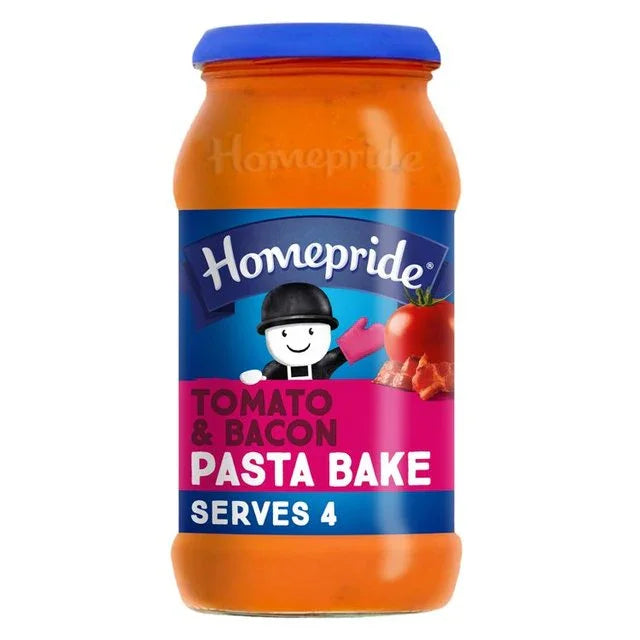 Homepride Creamy Tomato & Bacon Pasta Bake - Deliciously Rich Flavour