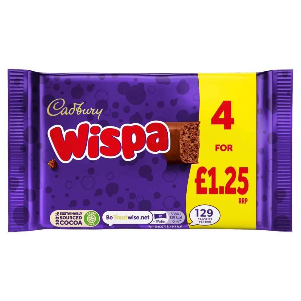 Cadbury Wispa 4 x 23.7g PMP