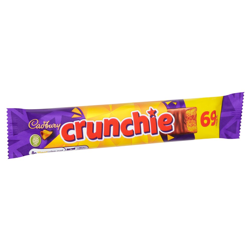 Cadbury Crunchie Chocolate Bar PMP 40g