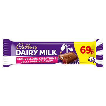 Cadbury Dairy Milk Marvellous Creations Jelly Popping Chocolate Bar PMP 47g