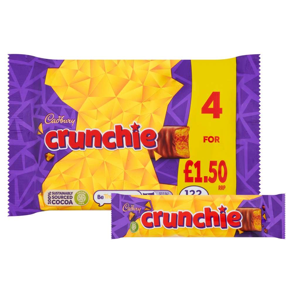 Cadbury Crunchie Multipack 4x26.1g PMP