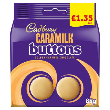 Cadbury Caramilk Golden Caramel Chocolate Buttons Bag 85g PMP