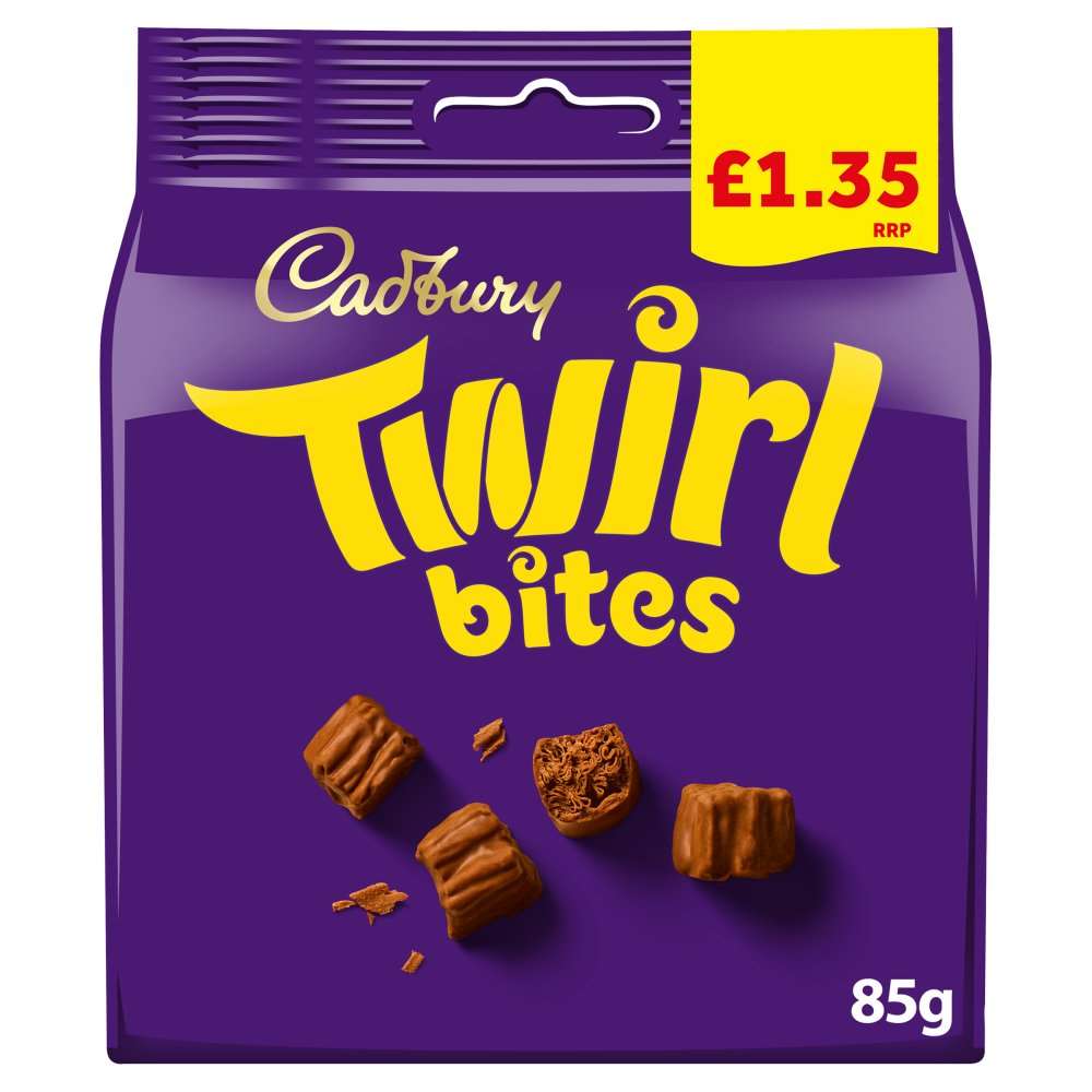 Cadbury Twirl Bites Chocolate Bag 85g PMP