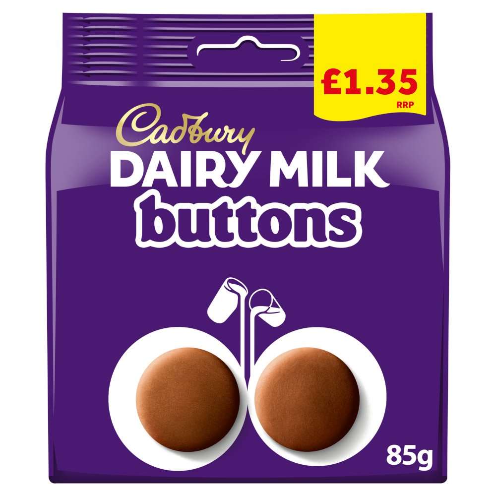 Cadbury Dairy Milk Giant Buttons 85g PMP