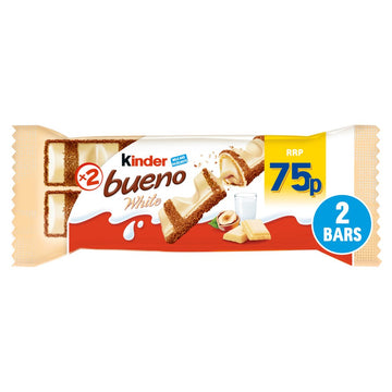 Kinder Bueno White Milk and Hazelnuts 2 Pieces 39g PMP