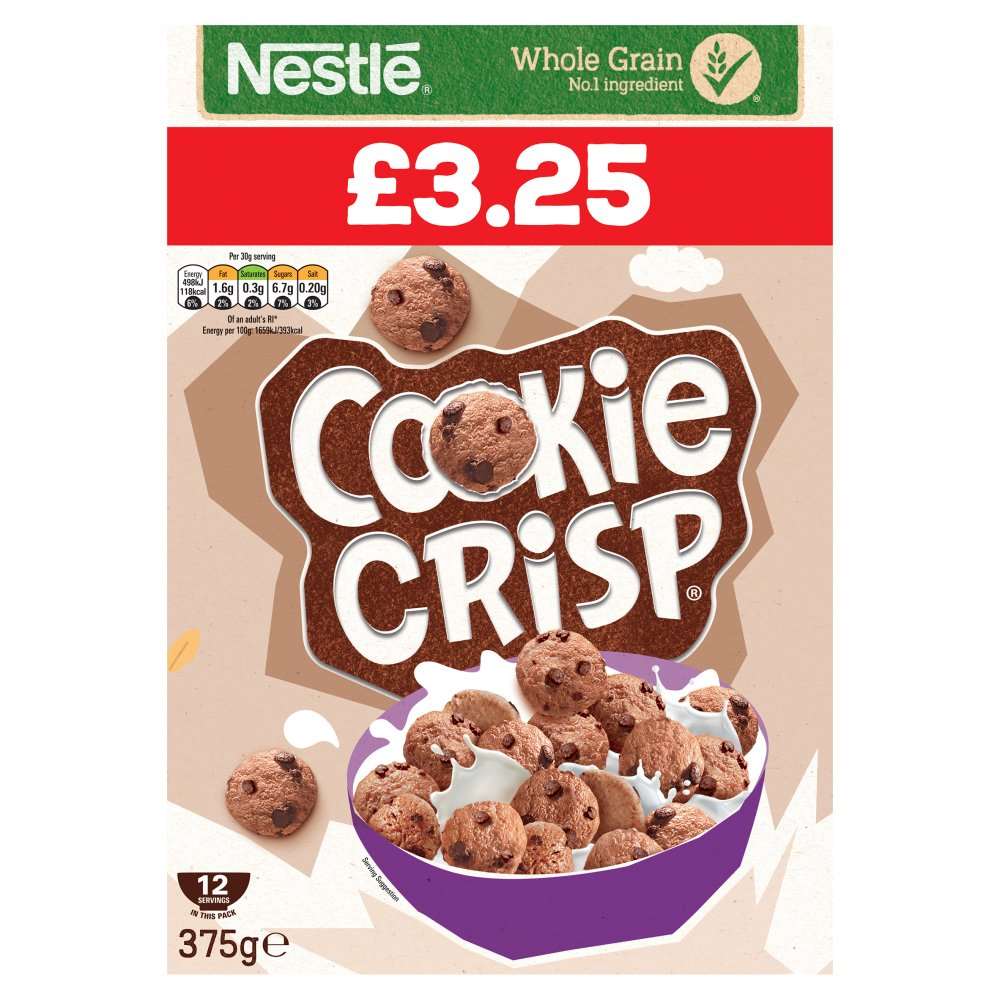 Nestle Cookie Crisp Cereal 375g PMP