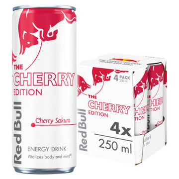 Red Bull Cherry Energy Drink Spring Edition 4 x 250ml