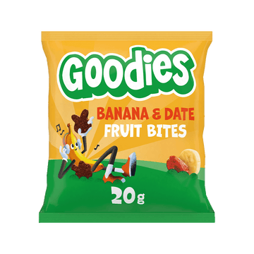 Goodies Banana & Date Fruit Bites Kids Snack 20g