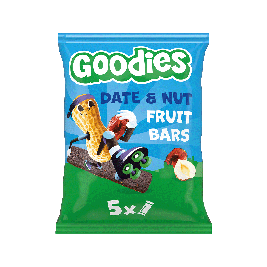Goodies Date & Nut Fruit Bars Kids Snack Multipack 5x20g