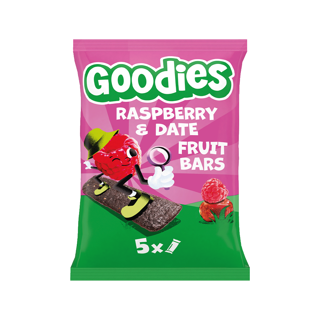 Goodies Raspberry & Date Fruit Bars Kids Snack Multipack 5x20g