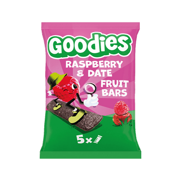 Goodies Raspberry & Date Fruit Bars Kids Snack Multipack 5x20g