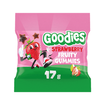Goodies Strawberry Fruity Gummies Kids Snack 17g