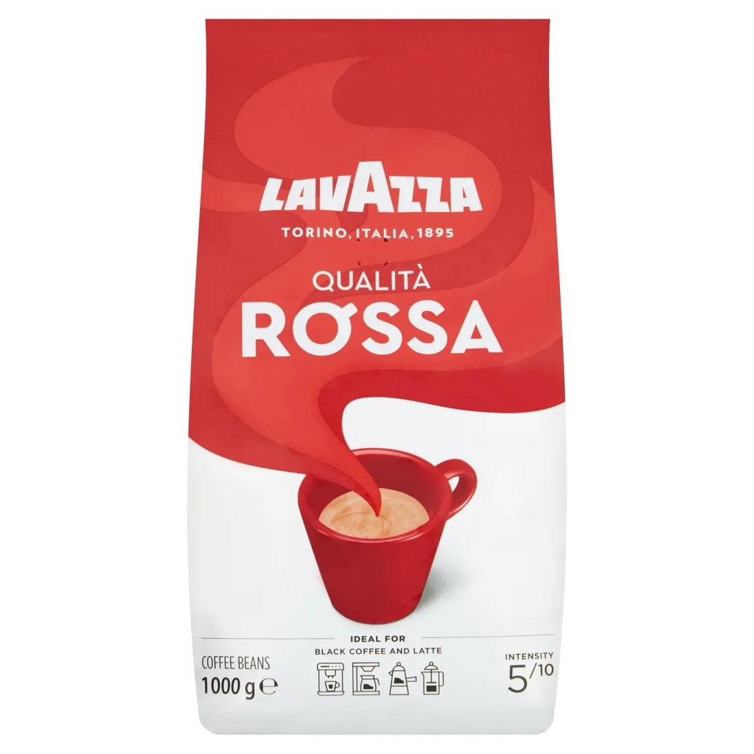 Lavazza Qualita Rossa Coffee Beans 1kg Medium Roast