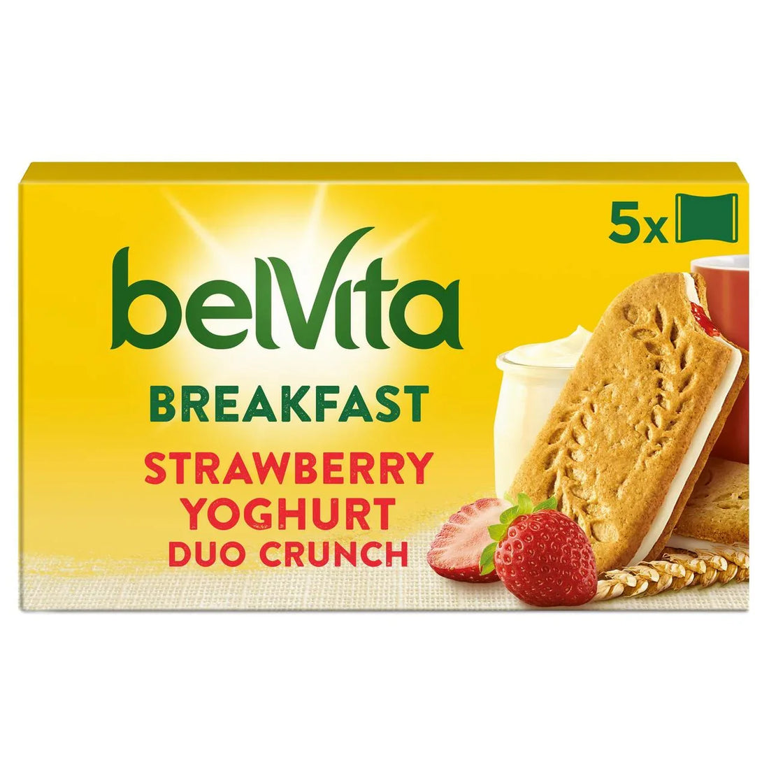 Belvita Strawberry Yoghurt Duo Crunch Biscuits