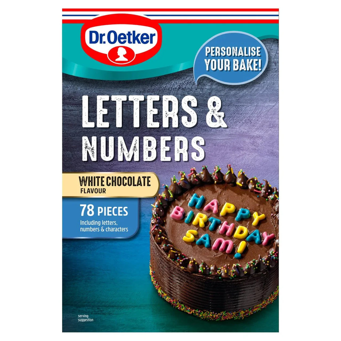 Coloured Chocolate Letters & Numbers