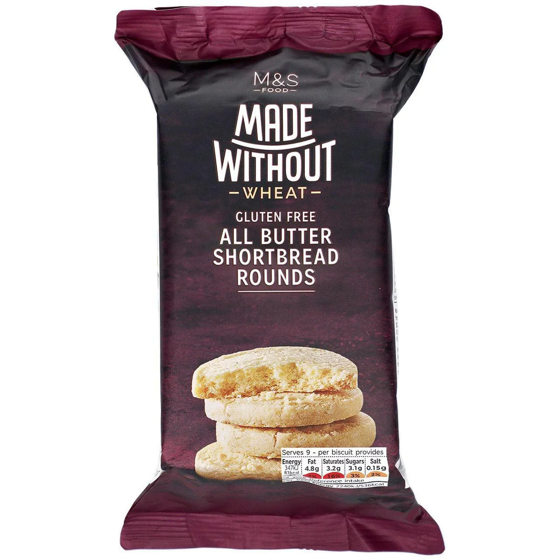 Delicious Gluten-Free Shortbread Rounds 140g from M&S