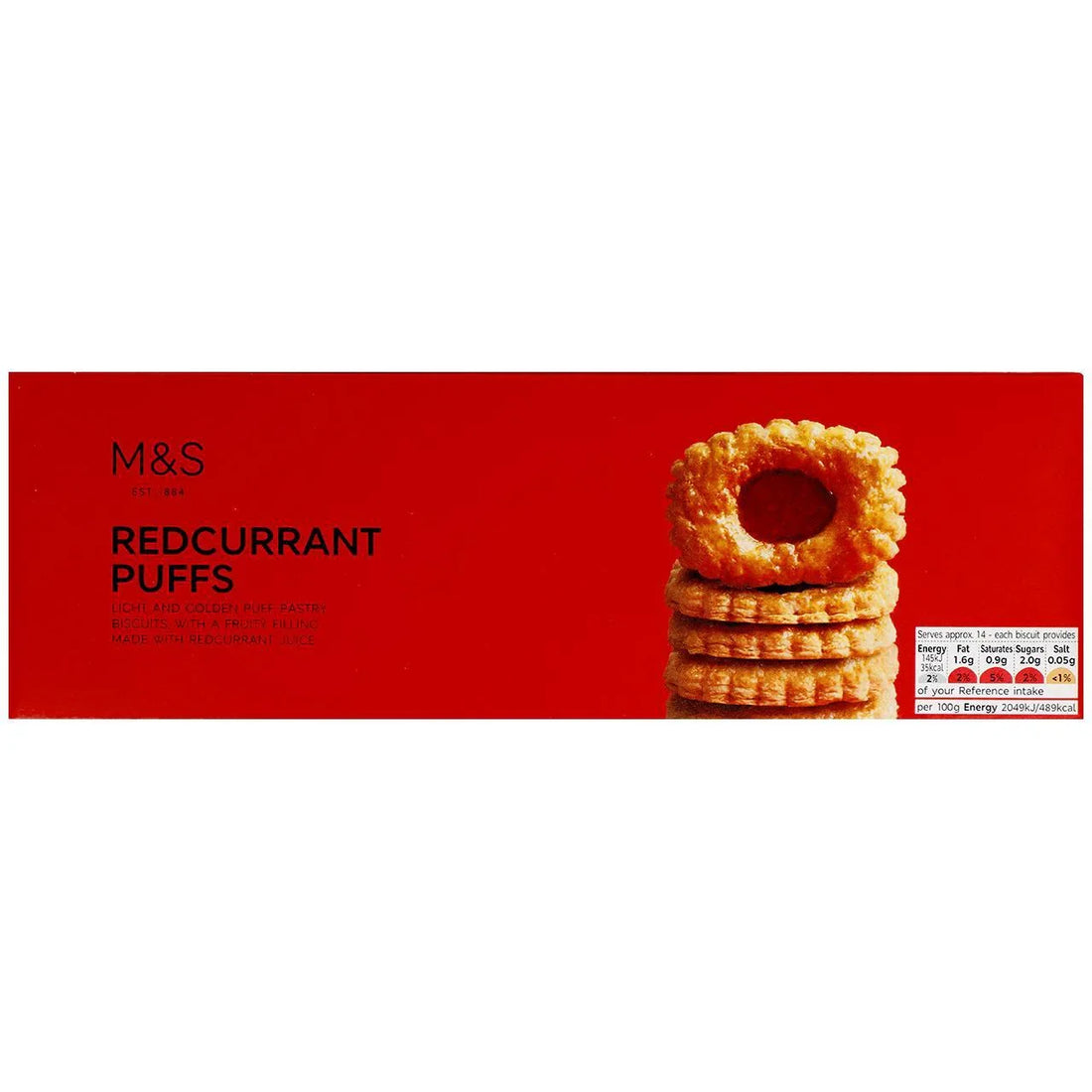 M&S Redcurrant Puffs Biscuits 100g