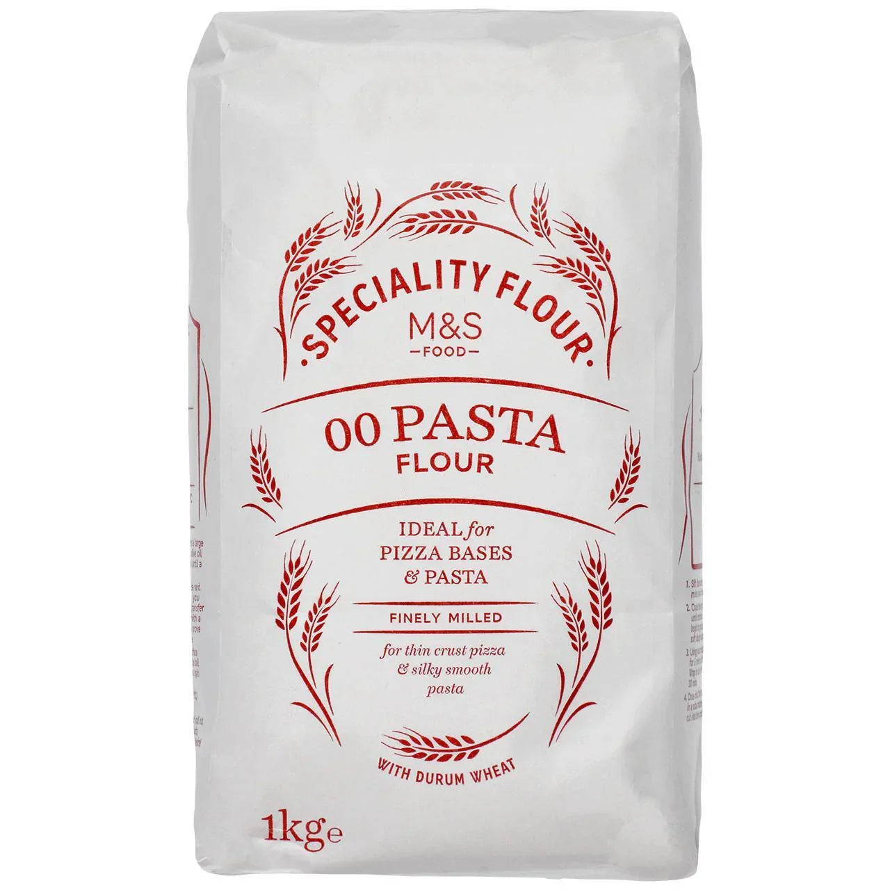 M&S 00 Pasta Flour 1000g - Vegan-Friendly Baking Flour