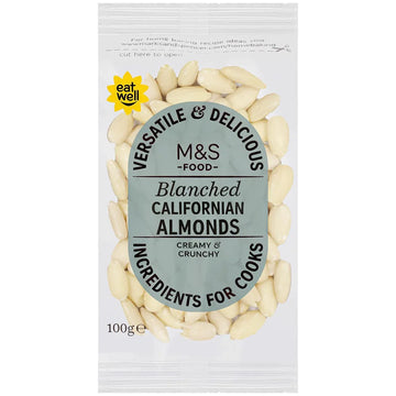 M&S Premium Blanched Californian Almonds - 100g Pack