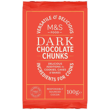 M&S 100g Dark Chocolate Chunks