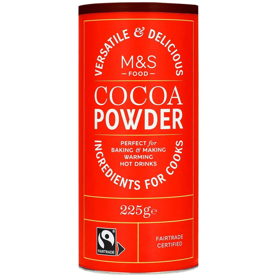 Premium Fairtrade Cocoa Powder 225g for Baking and Desserts