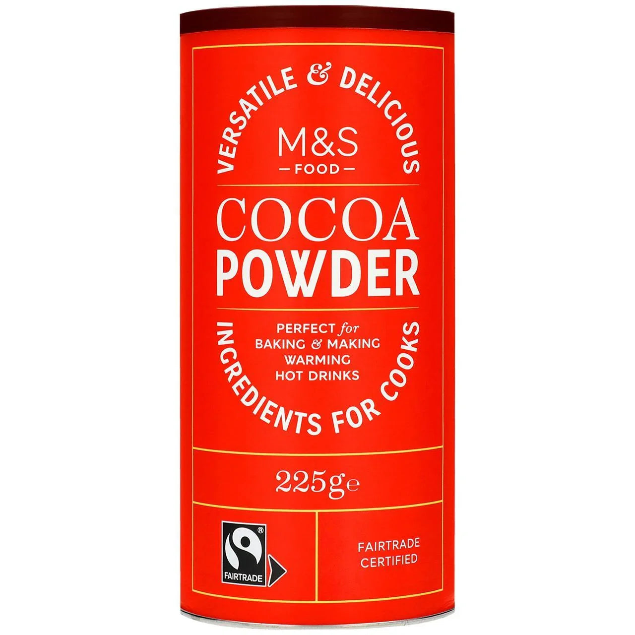 Premium Fairtrade Cocoa Powder 225g for Baking and Desserts